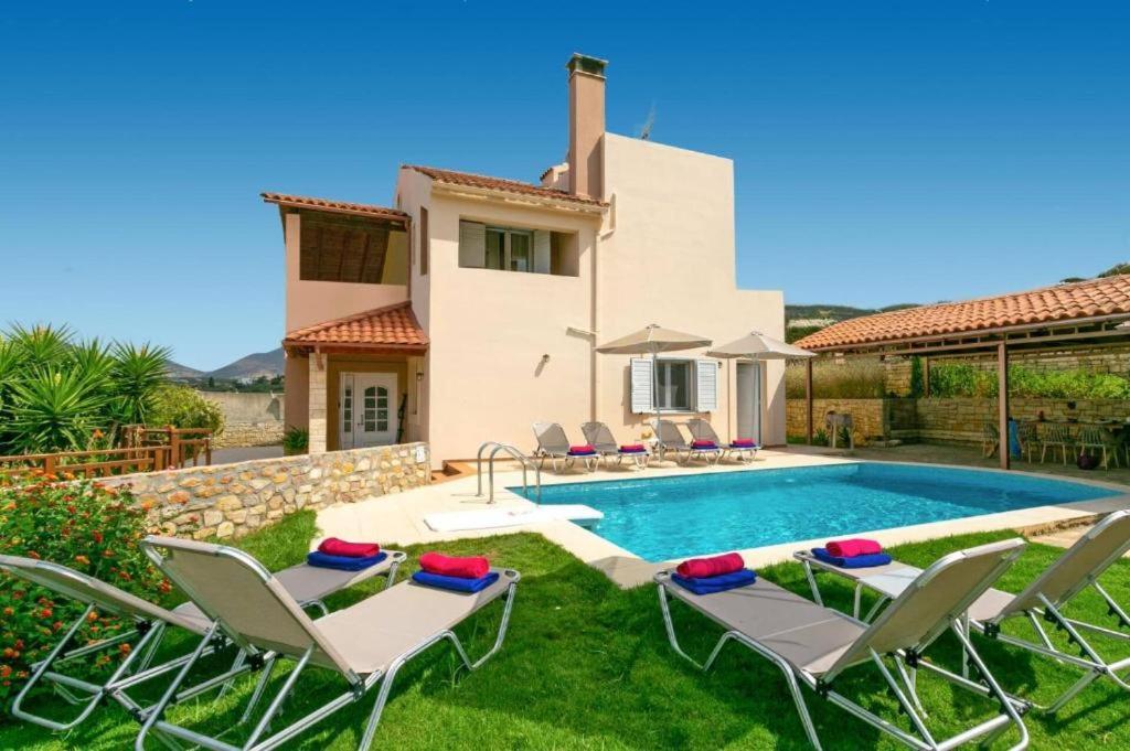 Villa Korini With Swimming Pool Achlades Exterior photo