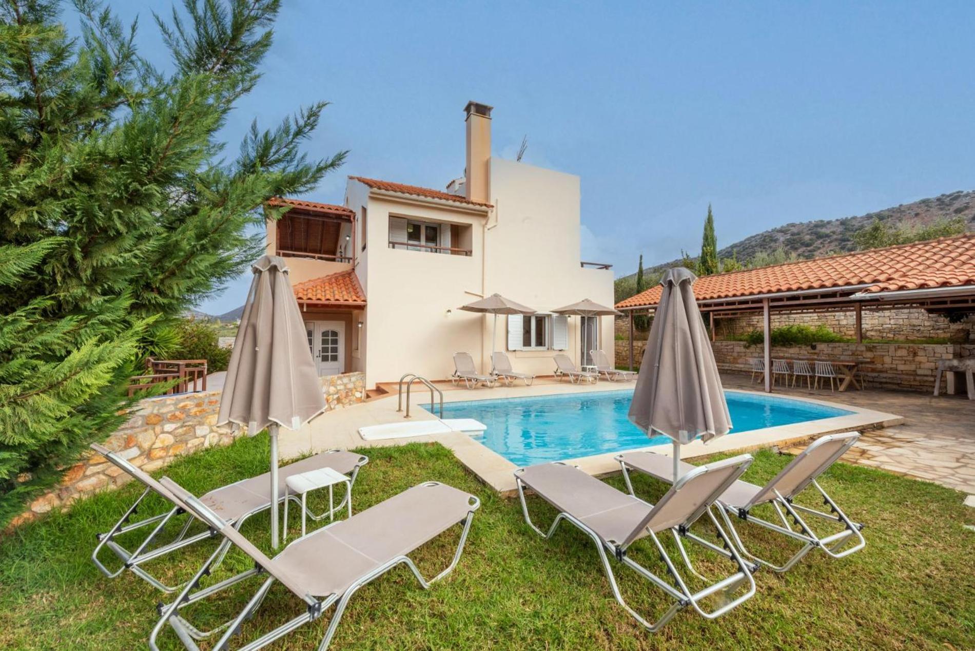 Villa Korini With Swimming Pool Achlades Exterior photo
